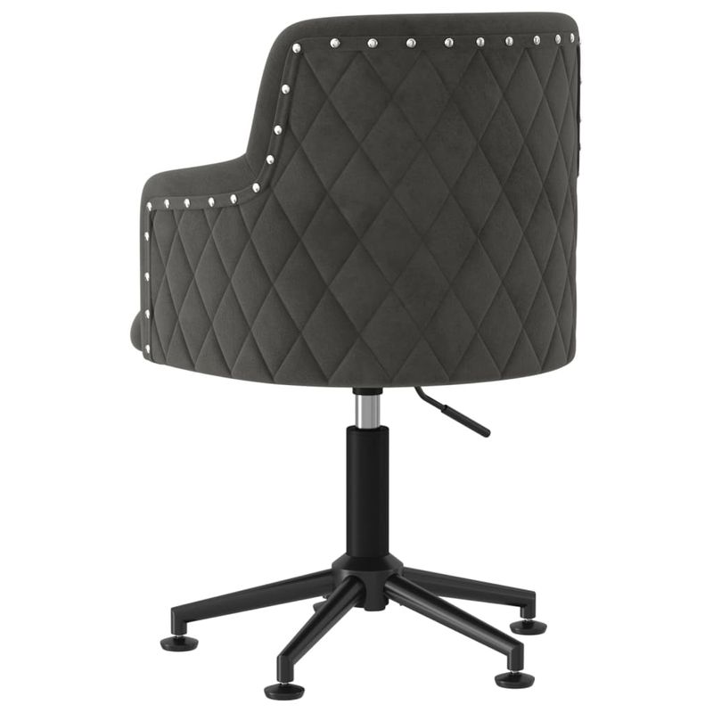 Casa si Gradina - Mobilier - Scaune si fotolii - Scaune - Scaun de bucatarie pivotant, 6 buc., catifea, gri inchis, model 1 - Infinity.ro