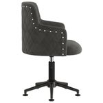 Casa si Gradina - Mobilier - Scaune si fotolii - Scaune - Scaun de bucatarie pivotant, 6 buc., catifea, gri inchis, model 1 - Infinity.ro