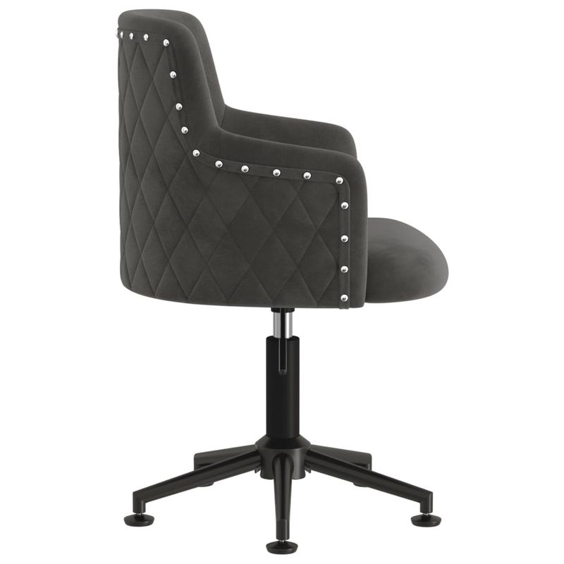 Casa si Gradina - Mobilier - Scaune si fotolii - Scaune - Scaun de bucatarie pivotant, 6 buc., catifea, gri inchis, model 1 - Infinity.ro