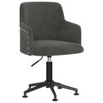 Casa si Gradina - Mobilier - Scaune si fotolii - Scaune - Scaun de bucatarie pivotant, 6 buc., catifea, gri inchis, model 1 - Infinity.ro