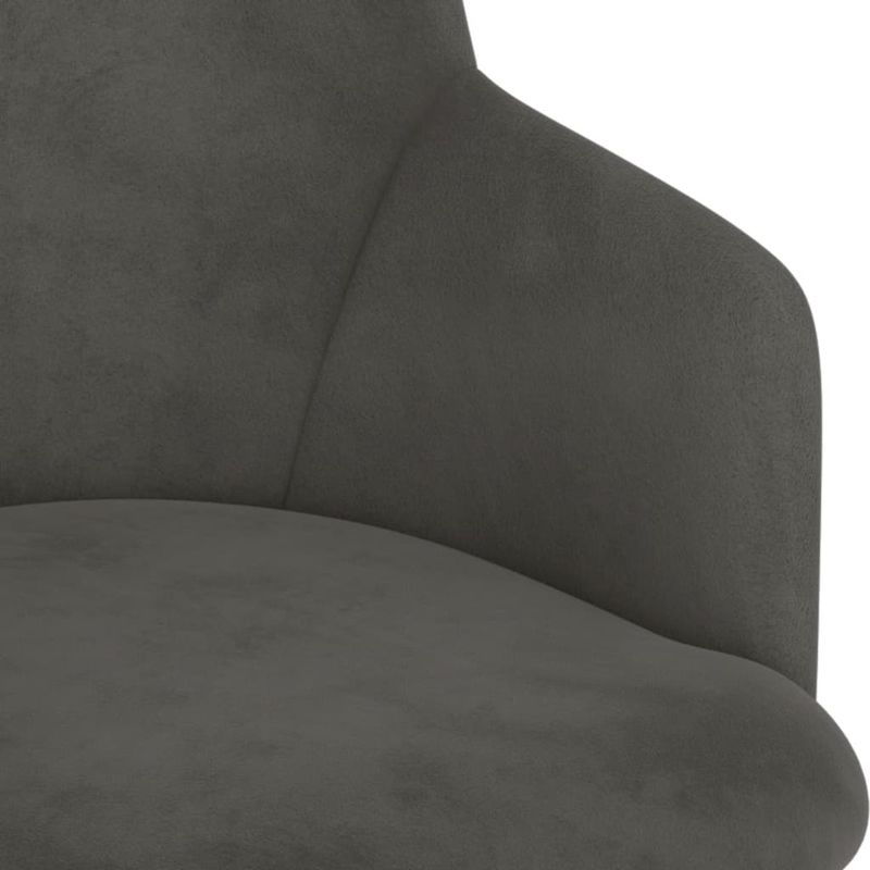 Casa si Gradina - Mobilier - Scaune si fotolii - Scaune - Scaun de bucatarie pivotant, 6 buc., catifea, gri inchis, model 1 - Infinity.ro