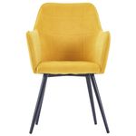 Casa si Gradina - Mobilier - Scaune si fotolii - Scaune - Scaune de bucatarie, 6 buc., catifea, galben - Infinity.ro