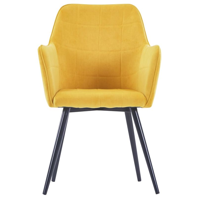Casa si Gradina - Mobilier - Scaune si fotolii - Scaune - Scaune de bucatarie, 6 buc., catifea, galben - Infinity.ro