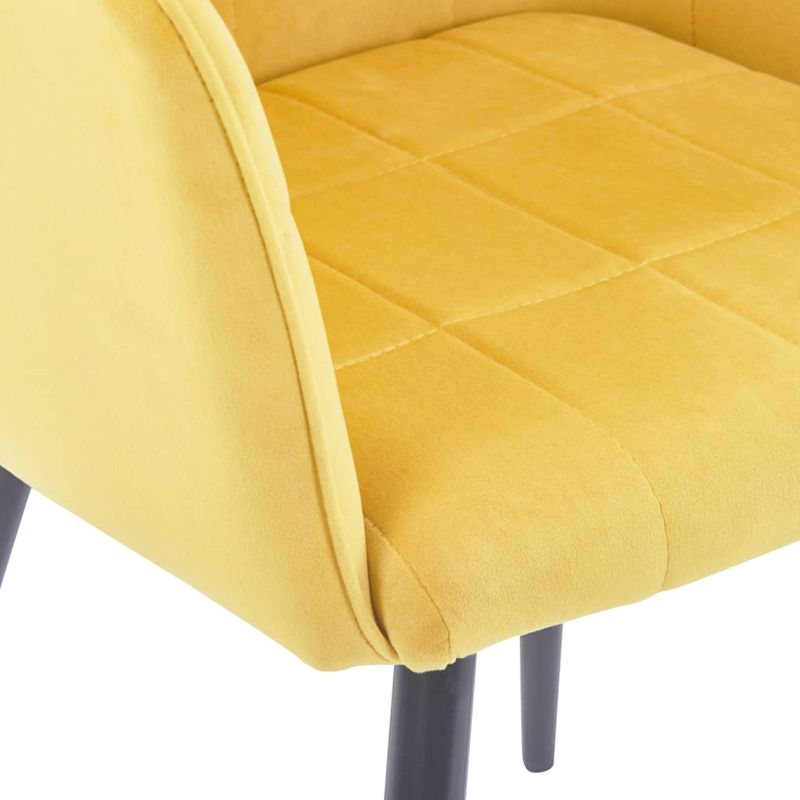Casa si Gradina - Mobilier - Scaune si fotolii - Scaune - Scaune de bucatarie, 6 buc., catifea, galben - Infinity.ro