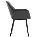 Casa si Gradina - Mobilier - Scaune si fotolii - Scaune - Scaune de bucatarie, 4 buc., piele ecologica, gri - Infinity.ro