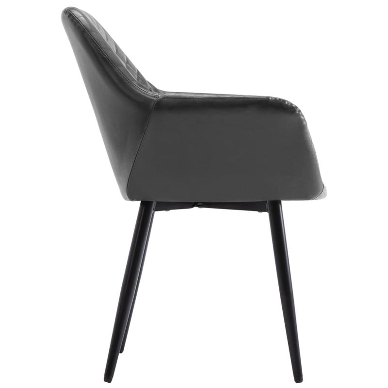 Casa si Gradina - Mobilier - Scaune si fotolii - Scaune - Scaune de bucatarie, 4 buc., piele ecologica, gri - Infinity.ro