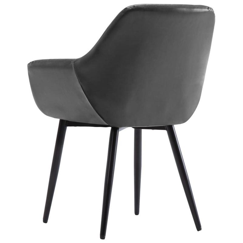 Casa si Gradina - Mobilier - Scaune si fotolii - Scaune - Scaune de bucatarie, 4 buc., piele ecologica, gri - Infinity.ro