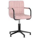 Casa si Gradina - Mobilier - Scaune si fotolii - Scaune - Scaune de masa pivotante, 2 buc., catifea, roz - Infinity.ro