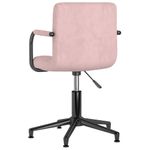 Casa si Gradina - Mobilier - Scaune si fotolii - Scaune - Scaune de masa pivotante, 2 buc., catifea, roz - Infinity.ro