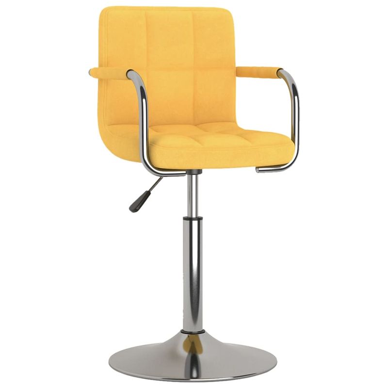 Casa si Gradina - Mobilier - Scaune si fotolii - Scaune - Scaune de bucatarie pivotante 6 buc., textil, galben mustar - Infinity.ro
