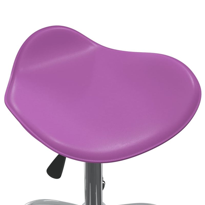 Casa si Gradina - Mobilier - Scaune si fotolii - Scaune - Scaun de masa pivotant, piele ecologica, violet, model 1 - Infinity.ro