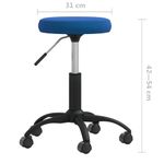 Casa si Gradina - Mobilier - Scaune si fotolii - Scaune - Scaun de bucatarie, catifea, albastru, model 3 - Infinity.ro