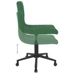 Casa si Gradina - Mobilier - Scaune si fotolii - Scaune - Scaun de bucatarie pivotant, catifea, verde inchis, model 34 - Infinity.ro