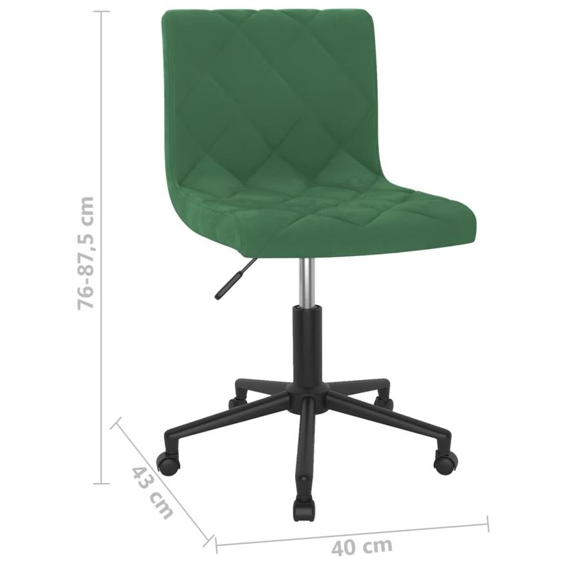 Casa si Gradina - Mobilier - Scaune si fotolii - Scaune - Scaun de bucatarie pivotant, catifea, verde inchis, model 34 - Infinity.ro