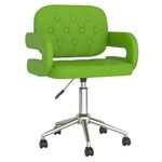 Casa si Gradina - Mobilier - Scaune si fotolii - Scaune - Scaun de bucatarie pivotant, piele ecologica, verde, model 1 - Infinity.ro