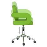 Casa si Gradina - Mobilier - Scaune si fotolii - Scaune - Scaun de bucatarie pivotant, piele ecologica, verde, model 1 - Infinity.ro