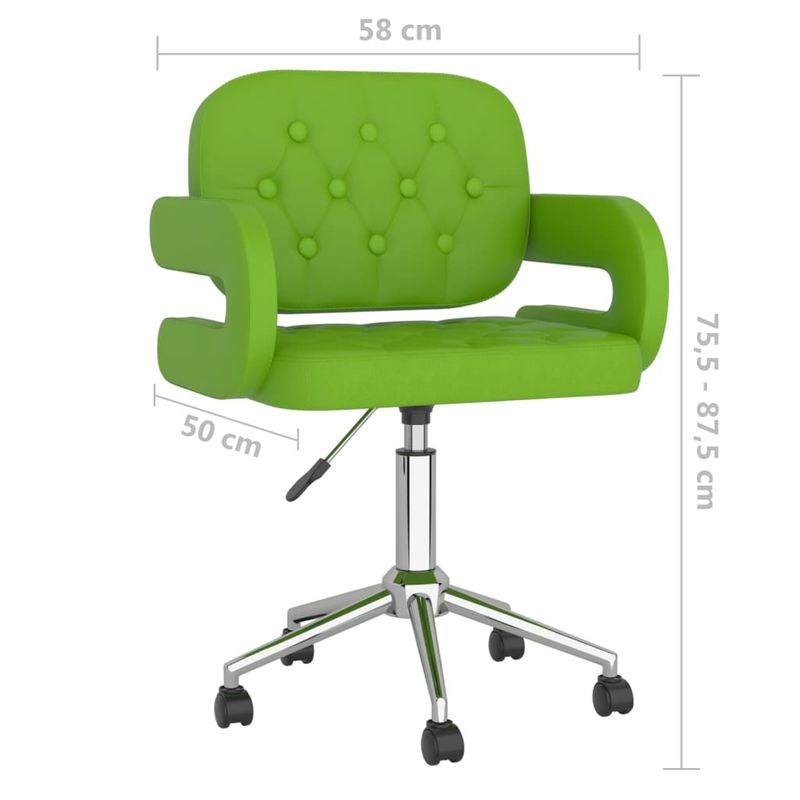 Casa si Gradina - Mobilier - Scaune si fotolii - Scaune - Scaun de bucatarie pivotant, piele ecologica, verde, model 1 - Infinity.ro