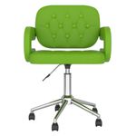 Casa si Gradina - Mobilier - Scaune si fotolii - Scaune - Scaun de bucatarie pivotant, piele ecologica, verde, model 1 - Infinity.ro