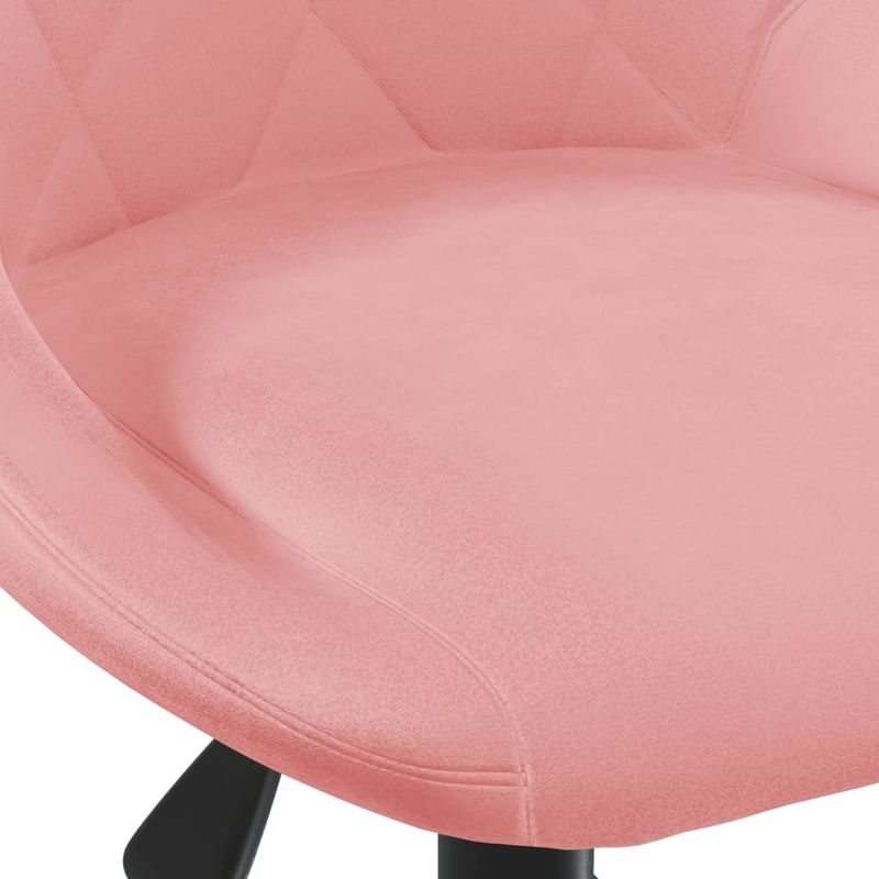 Casa si Gradina - Mobilier - Scaune si fotolii - Scaune - Scaun de masa pivotant, catifea, roz, model 2 - Infinity.ro