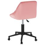 Casa si Gradina - Mobilier - Scaune si fotolii - Scaune - Scaun de masa pivotant, catifea, roz, model 2 - Infinity.ro