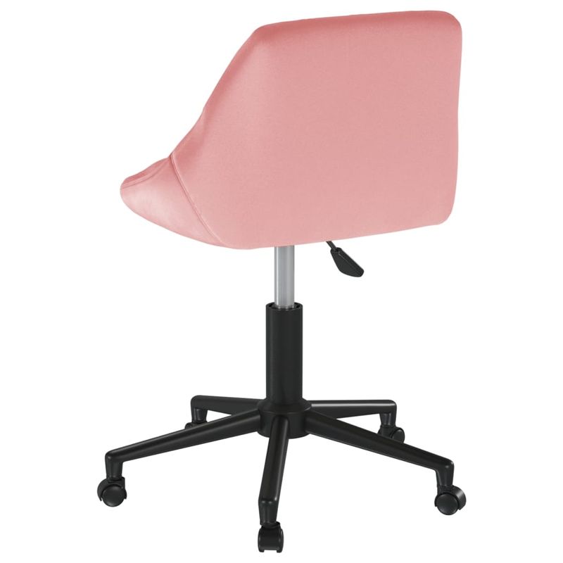 Casa si Gradina - Mobilier - Scaune si fotolii - Scaune - Scaun de masa pivotant, catifea, roz, model 2 - Infinity.ro