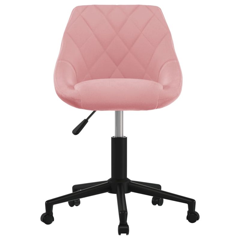 Casa si Gradina - Mobilier - Scaune si fotolii - Scaune - Scaun de masa pivotant, catifea, roz, model 2 - Infinity.ro