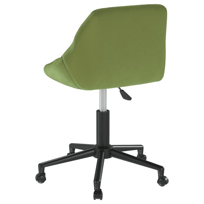 Casa si Gradina - Mobilier - Scaune si fotolii - Scaune - Scaun de masa pivotant, catifea, verde deschis, model 5 - Infinity.ro