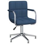 Casa si Gradina - Mobilier - Scaune si fotolii - Scaune - Scaun de bucatarie pivotant, material textil, albastru, model 5 - Infinity.ro