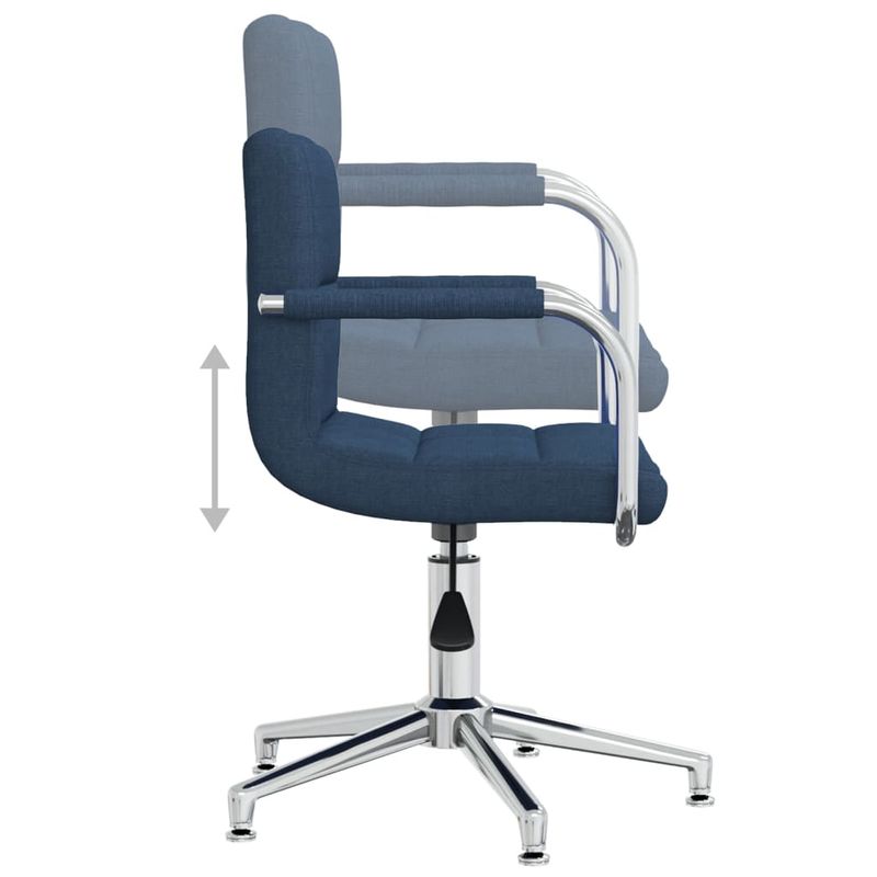 Casa si Gradina - Mobilier - Scaune si fotolii - Scaune - Scaun de bucatarie pivotant, material textil, albastru, model 5 - Infinity.ro