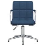 Casa si Gradina - Mobilier - Scaune si fotolii - Scaune - Scaun de bucatarie pivotant, material textil, albastru, model 5 - Infinity.ro