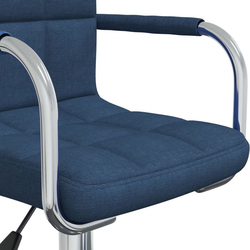 Casa si Gradina - Mobilier - Scaune si fotolii - Scaune - Scaun de bucatarie pivotant, material textil, albastru, model 5 - Infinity.ro