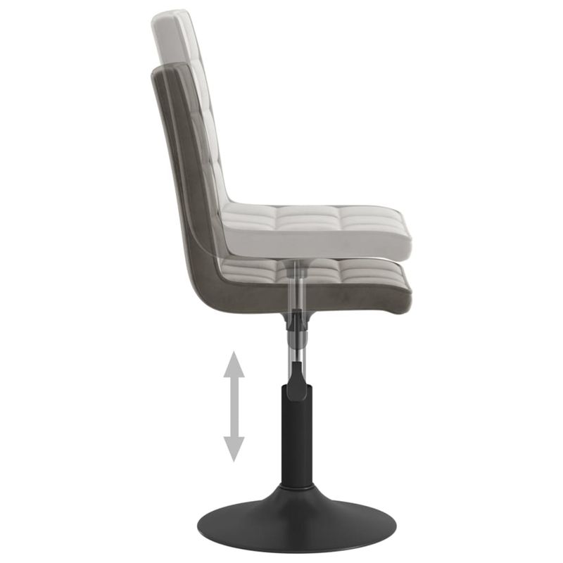 Casa si Gradina - Mobilier - Scaune si fotolii - Scaune - Scaune de bucatarie pivotante, 2 buc., catifea, gri inchis, model 66 - Infinity.ro