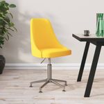 Casa si Gradina - Mobilier - Scaune si fotolii - Scaune - Scaun de bucatarie pivotant, textil, galben mustar, model 2 - Infinity.ro