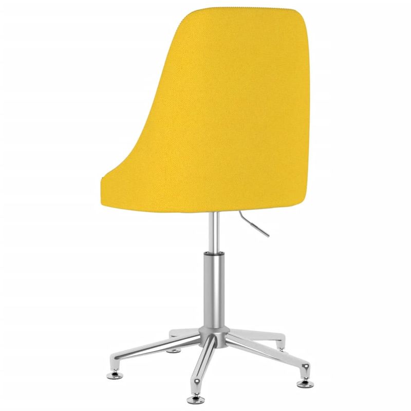 Casa si Gradina - Mobilier - Scaune si fotolii - Scaune - Scaun de bucatarie pivotant, textil, galben mustar, model 2 - Infinity.ro