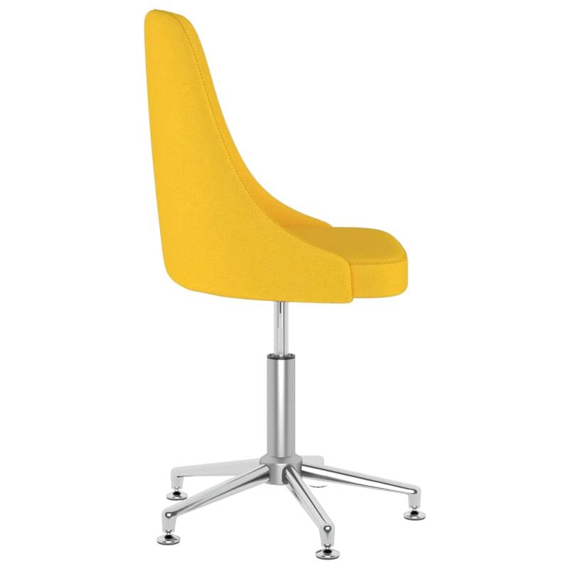 Casa si Gradina - Mobilier - Scaune si fotolii - Scaune - Scaun de bucatarie pivotant, textil, galben mustar, model 2 - Infinity.ro