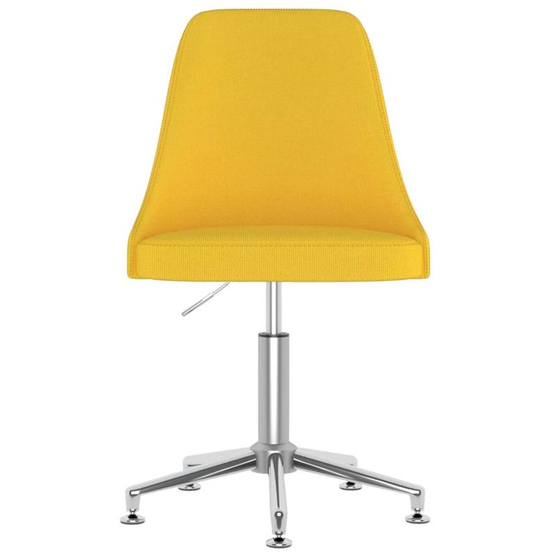Casa si Gradina - Mobilier - Scaune si fotolii - Scaune - Scaun de bucatarie pivotant, textil, galben mustar, model 2 - Infinity.ro