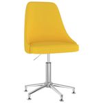 Casa si Gradina - Mobilier - Scaune si fotolii - Scaune - Scaun de bucatarie pivotant, textil, galben mustar, model 2 - Infinity.ro
