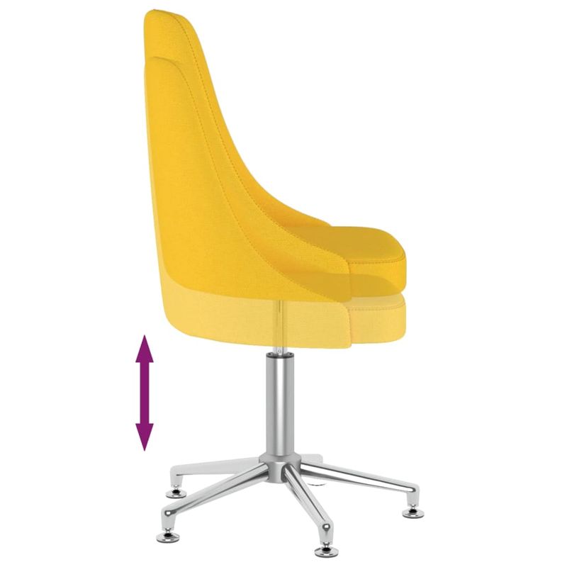 Casa si Gradina - Mobilier - Scaune si fotolii - Scaune - Scaun de bucatarie pivotant, textil, galben mustar, model 2 - Infinity.ro