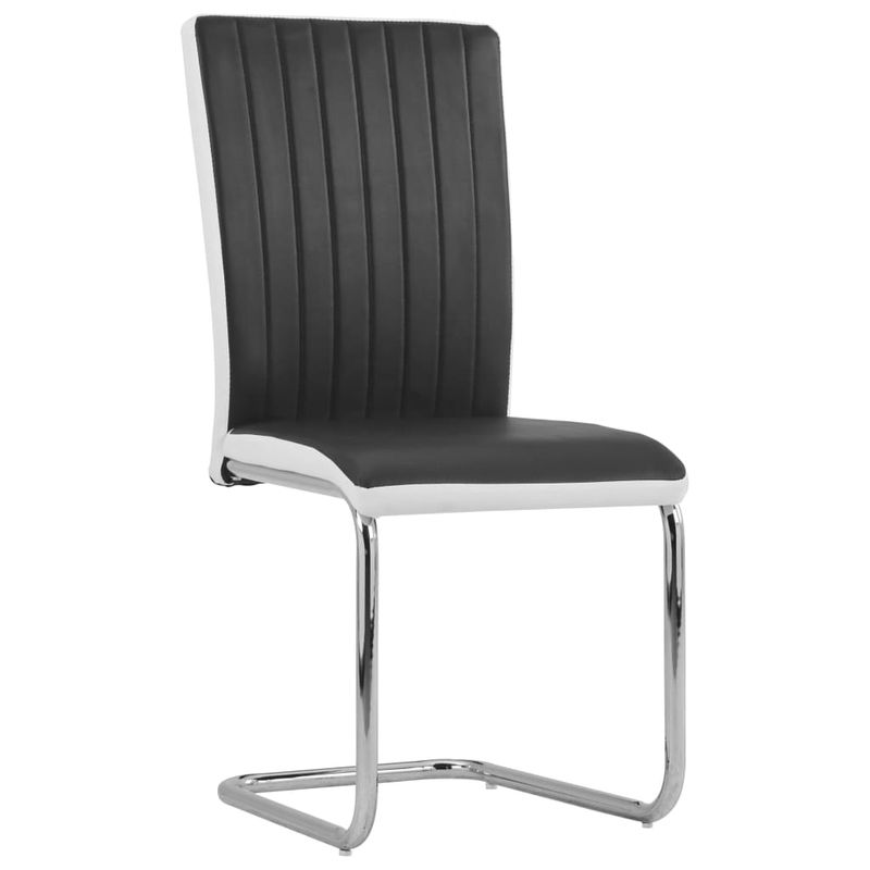 Casa si Gradina - Mobilier - Scaune si fotolii - Scaune - Scaune de bucatarie consola, 4 buc., piele ecologica, negru, model 2 - Infinity.ro