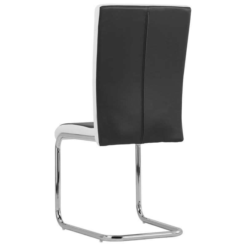 Casa si Gradina - Mobilier - Scaune si fotolii - Scaune - Scaune de bucatarie consola, 4 buc., piele ecologica, negru, model 2 - Infinity.ro