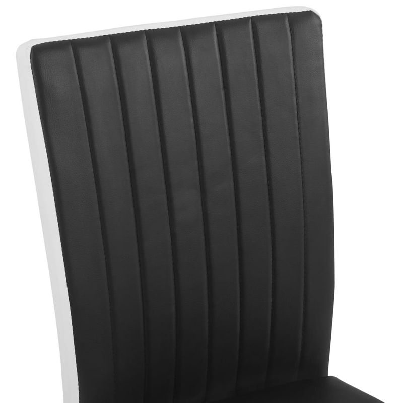 Casa si Gradina - Mobilier - Scaune si fotolii - Scaune - Scaune de bucatarie consola, 4 buc., piele ecologica, negru, model 2 - Infinity.ro
