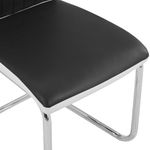 Casa si Gradina - Mobilier - Scaune si fotolii - Scaune - Scaune de bucatarie consola, 4 buc., piele ecologica, negru, model 2 - Infinity.ro