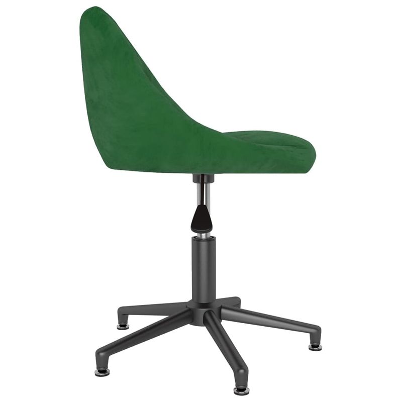 Casa si Gradina - Mobilier - Scaune si fotolii - Scaune - Scaun de masa pivotant, catifea, verde inchis, model 2 - Infinity.ro