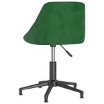 Casa si Gradina - Mobilier - Scaune si fotolii - Scaune - Scaun de masa pivotant, catifea, verde inchis, model 2 - Infinity.ro