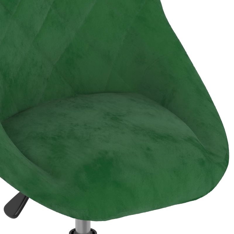 Casa si Gradina - Mobilier - Scaune si fotolii - Scaune - Scaun de masa pivotant, catifea, verde inchis, model 2 - Infinity.ro