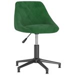 Casa si Gradina - Mobilier - Scaune si fotolii - Scaune - Scaun de masa pivotant, catifea, verde inchis, model 2 - Infinity.ro