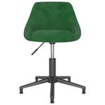 Casa si Gradina - Mobilier - Scaune si fotolii - Scaune - Scaun de masa pivotant, catifea, verde inchis, model 2 - Infinity.ro