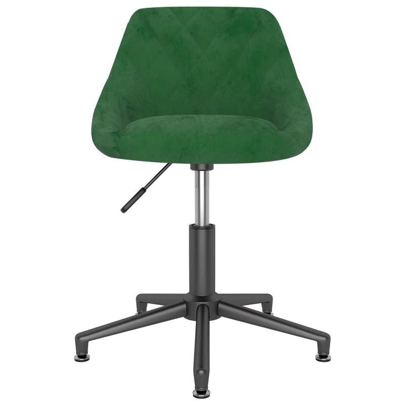Casa si Gradina - Mobilier - Scaune si fotolii - Scaune - Scaun de masa pivotant, catifea, verde inchis, model 2 - Infinity.ro