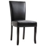 Casa si Gradina - Mobilier - Scaune si fotolii - Scaune - Scaune de bucatarie, 6 buc., piele ecologica, negru - Infinity.ro