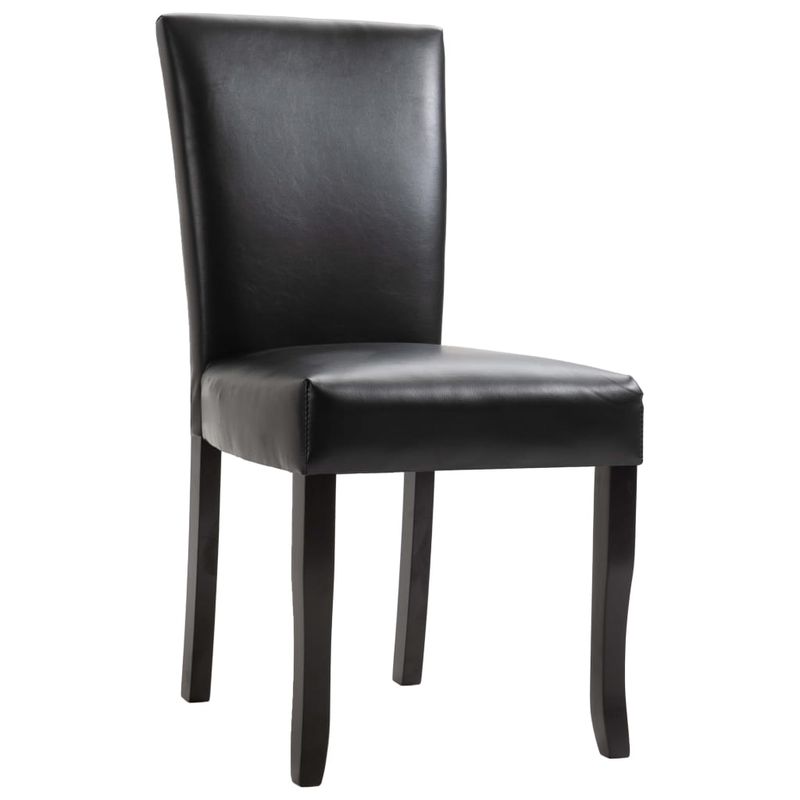 Casa si Gradina - Mobilier - Scaune si fotolii - Scaune - Scaune de bucatarie, 6 buc., piele ecologica, negru - Infinity.ro